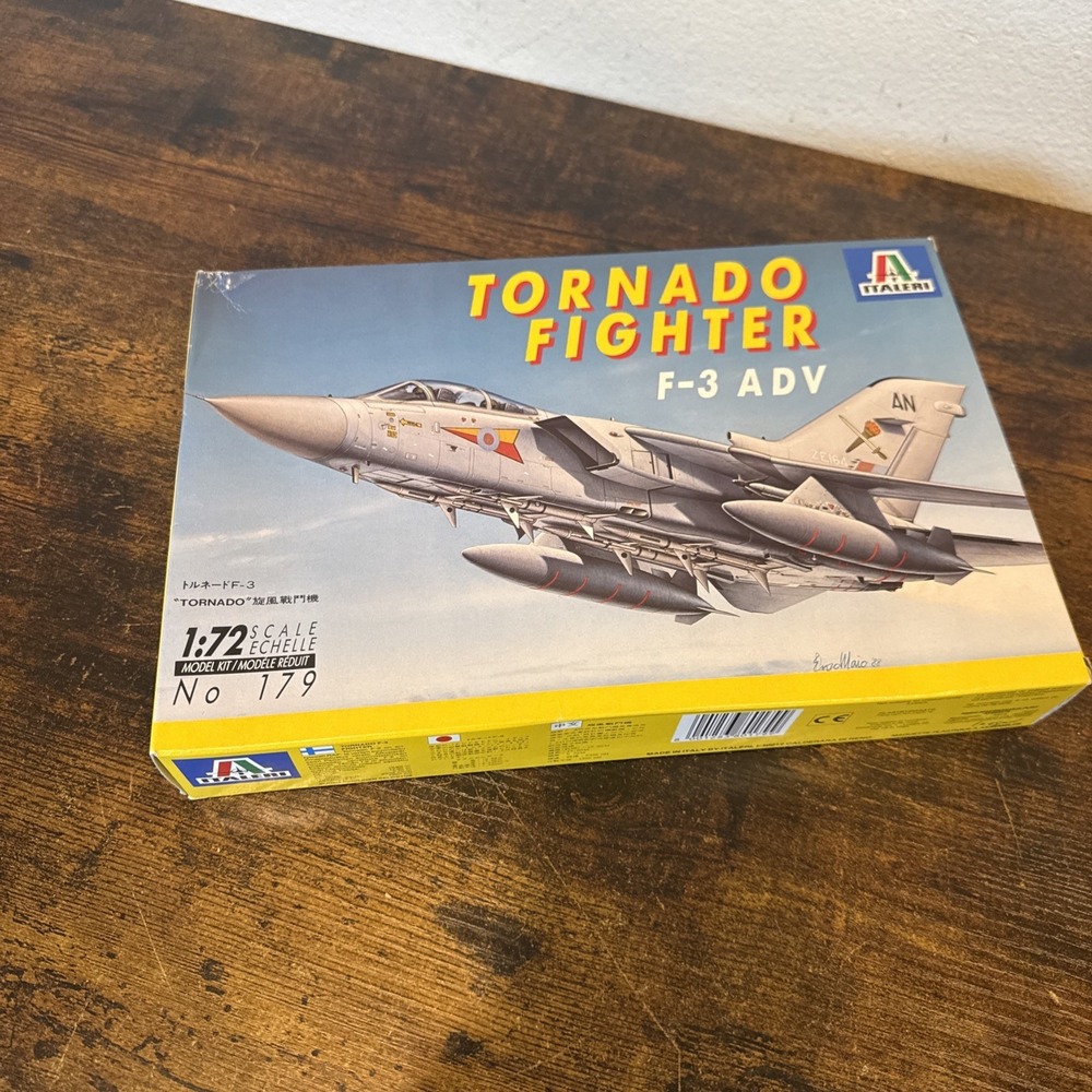 Vintage ITALERI Tornado Fighter F-3 ADV 1:72 Sealed model kit 179 New Old Stock